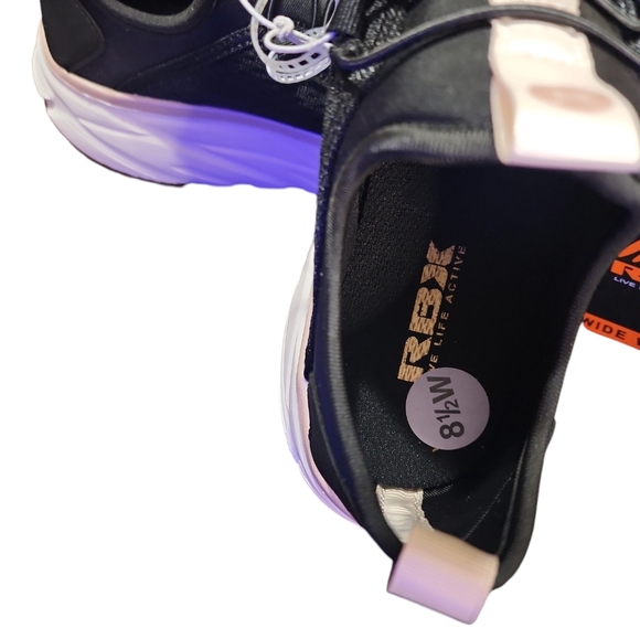 NEW RBX WOMEN'S 8.5 WIDE MESH SLIDE IN TENNIS SHOES - Picture 5 of 7